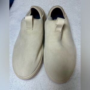 Ecco Women’s Street Tray Hygge slipper ivory suede shearling lining Size 41